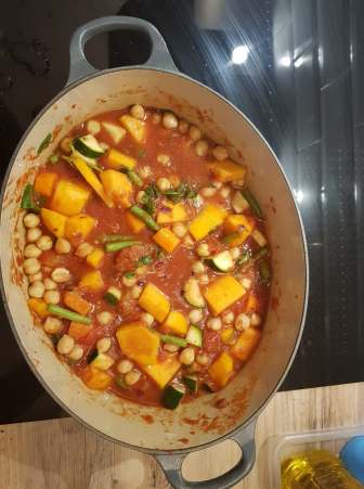 Chickpea and Butternut Squash Tagine